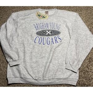 NEW Red Oak BYU Cougars NCAA Vintage Crewneck Wool-Like Sweater (Medium)